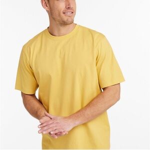 L.L. Bean Short Sleeve Crewneck T‑Shirt in Mustard Yellow